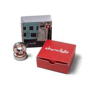 Chocolate Swiss Bearings - Silver/White/Red
