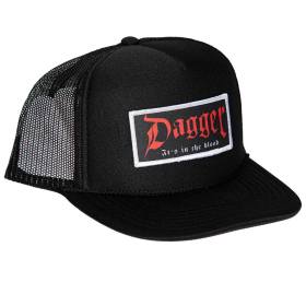 Dagger Skates It's In The Blood  Mesh Trucker Hat - Black/Black