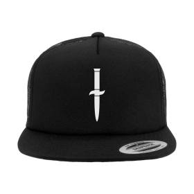 Dagger Skates OG Dagger Foam/Mesh Trucker Hat - Black/Black