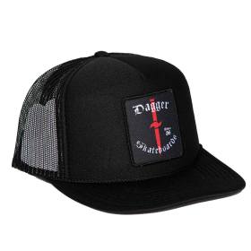 Dagger Skates Since 86 Mesh Trucker Hat - Black/Black