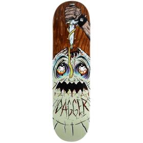 8.25x31.75 Dagger Knife Stabbing Deck - Brown Stain