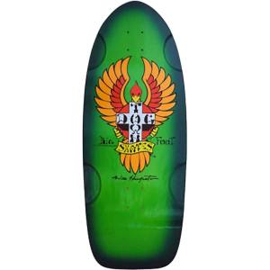 11.788x30.821 Dogtown Big Foot OG 70s Classic Deck - Transparent Fluorescent Green/Transparent Fluor