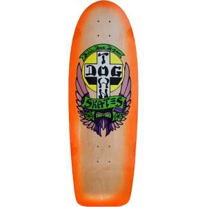 10x29.622 Dogtown Bull Dog OG 70s Classic Deck - Natural/Transparent Fluorescent Orange Fade