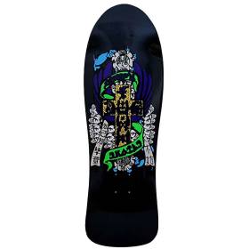 10.053x30.659 Dogtown Eric Dressen Hands 80s Re-Issue Deck -  Gloss Black/ Blue Pearl Full Dip