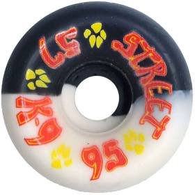 57mm 95a Dogtown K-9 80's Street  Wheels - Black/White