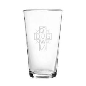 Dogtown Ese Cross Pint Glass 16oz - Clear/Etched