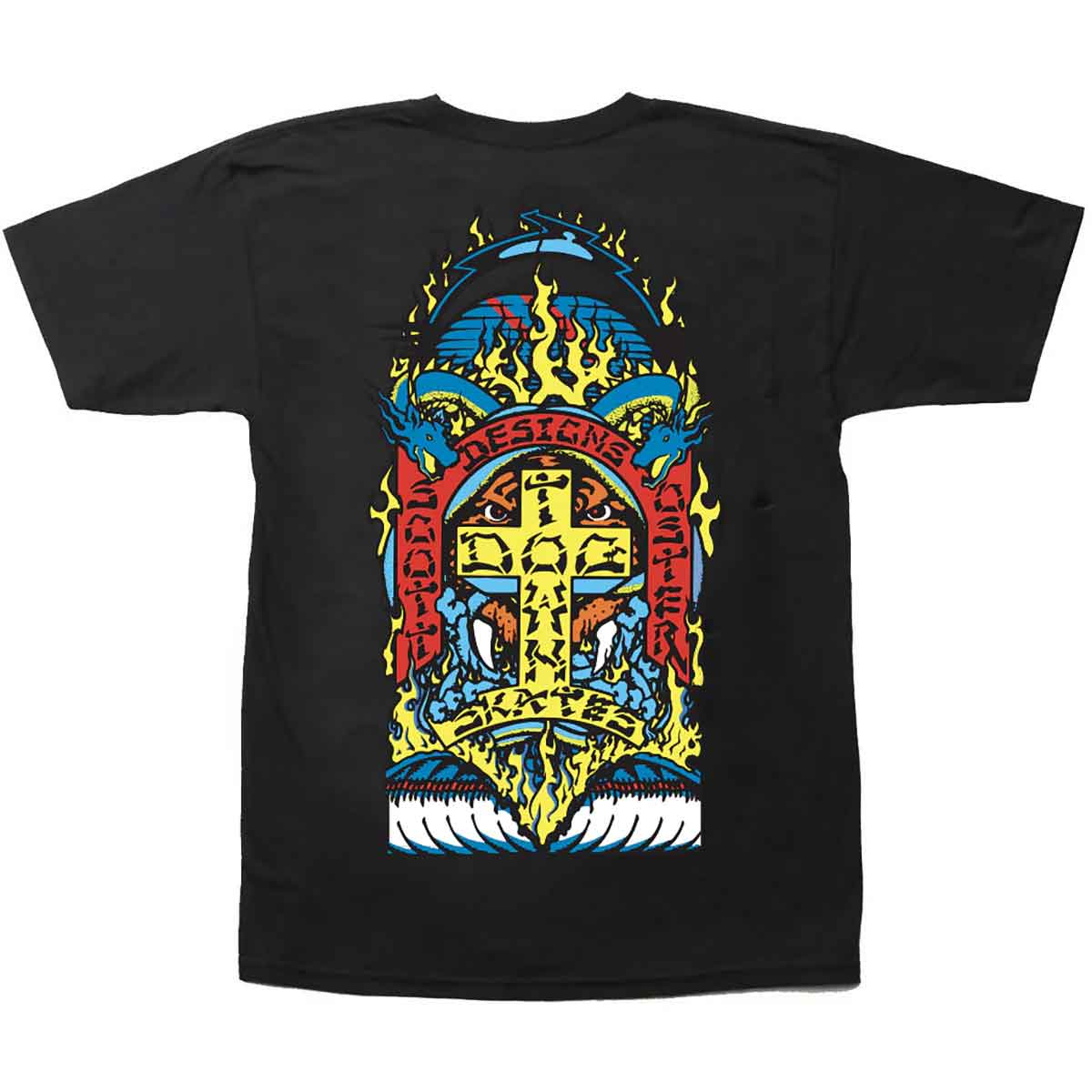 【公式ショップ】 Scott Skateboards Dogtown Oster Art Black/Blue - T-Shirt 80s ウエア