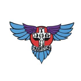 Dogtown Wings 70s Sticker - Blue 4"