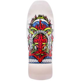 10.361x30.754 Dogtown Scott Oster 80s Shape Re-Issue Deck - Gloss White/Blue Pearl Full Dip