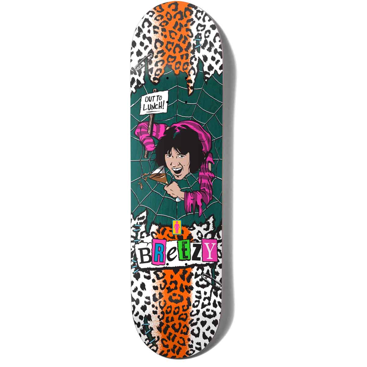 ラスト1個です！GIRLS END YELLOWSKATEBOARD DECK Hook-Ups Second Battle School Girl 8.25