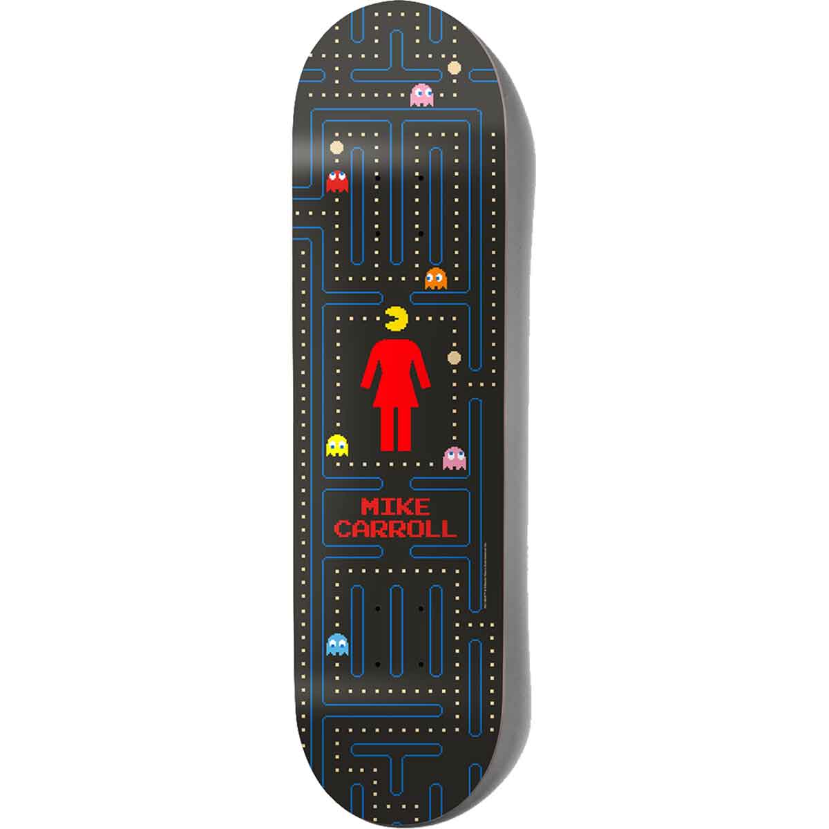 スケートボード GIRL CARROLL PAC-MAN DECK 8\" x 31.875\" Girl Mike Carroll Pac-Man Skateboard Deck - 8.375x31.75