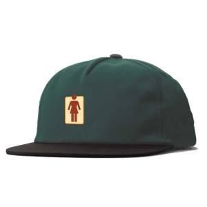 Girl Naturals 5-Panel Snapback Hat - Forest Green