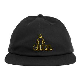 Girl Pac-OG-Man Embroidered 6-Panel Snapback Hat - Black