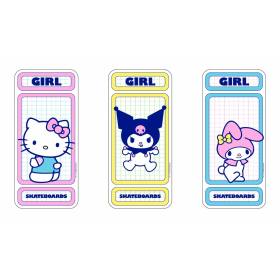 Girl X Sanrio Rainbow 3 Sticker Pack