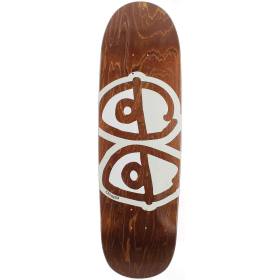9.3x33 Krooked Team Eyes Shaped Deck - Brown Stain