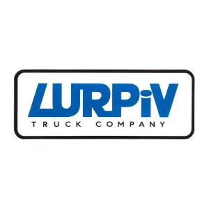 Lurpiv Trucks Plate Logo Sticker - White/Blue