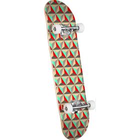 Mini Logo Pattern Tri K16 Complete Skateboard - 7.5x30.6