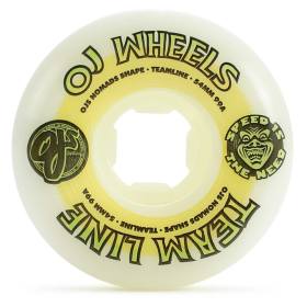 54mm 99a OJ Team Line Original Nomads Wheels - White/Orange/Green