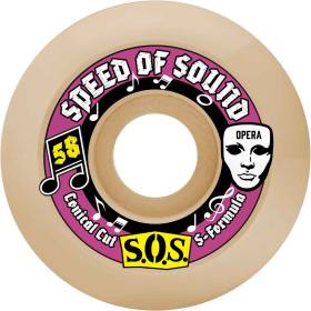 58mm 101a Opera SOS Mezzo Conical Wheels - White