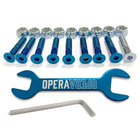 Opera Mounting Hardware - Anodized Blue/Silver 7/8" Allen