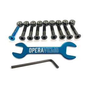 Opera Mounting Hardware - Black/Anodized Blue 1" Allen