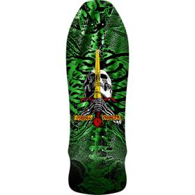 9.75x30 Powell Peralta Geegah Skull & Sword Re-Issue Deck - Green Foil