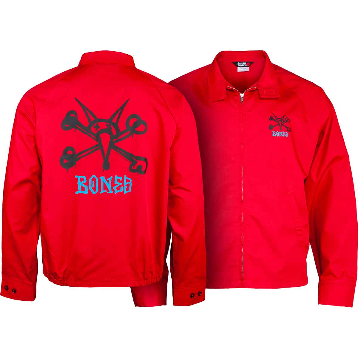 powell peralta BONES 赤 ジャンパー Powell Peralta Skateboards Vato Rat Jacket - Red - PRE-ORDER