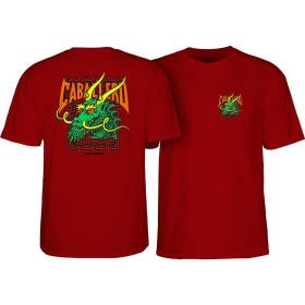 Powell Peralta Caballero Street Dragon T-Shirt - Garnet