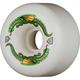 64mm x 40mm 93a Powell Peralta Dragon Formula Dragon Wheels - White