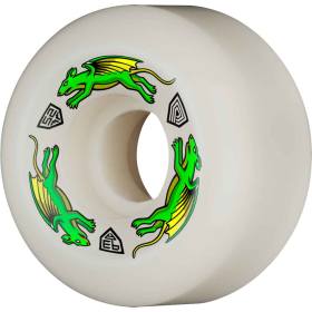 52mm x 30mm 93a Powell Peralta Dragon Formula Nano Rats Wheels - White