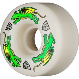 52mm x 34mm 93a Powell Peralta Dragon Formula Nano Rats Wheels - White