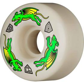 52mm x 34mm 97a Powell Peralta Dragon Formula Nano Rats Wheels - White