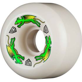 54mm x 34mm 93a Powell Peralta Dragon Formula Nano Rats Wheels - White