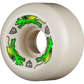 54mm x 34mm 97a Powell Peralta Dragon Formula Nano Rats Wheels - White