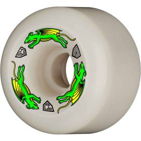 54mm x 39mm 97a Powell Peralta Dragon Formula Nano Rats Wheels - White