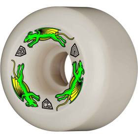 56mm x 39mm 97a Powell Peralta Dragon Formula Nano Rats Wheels - White