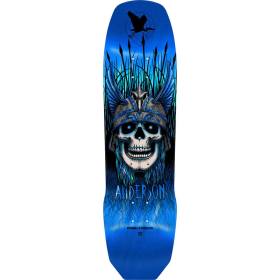 8.45x31.8 Powell Peralta Andy Anderson Heron Pro Maple Shaped Deck - Blue Foil - PRE-ORDER