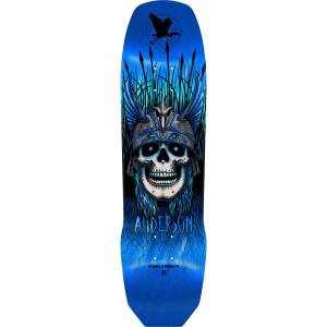 8.45x31.8 Powell Peralta Andy Anderson Heron Pro Maple Shaped Deck - Blue Foil - PRE-ORDER