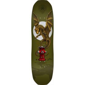 8.45x31.8 Powell Peralta Andy Anderson Hydrant 7-Ply Shaped Deck - Military Green - PRE-ORDER