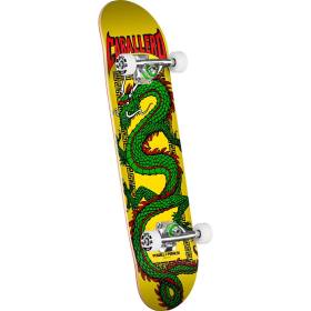 Powell Peralta Cab Chinese Dragon Birch Complete Skateboard - Yellow 7.5x28.65