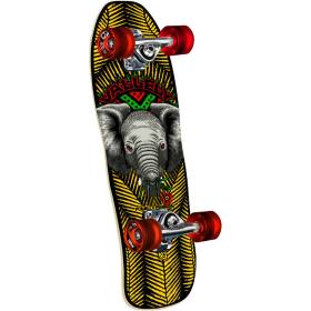Powell Peralta Classic Cruiser Mike Vallely Baby Elephant Birch Complete Skateboard - Yellow/Black 8