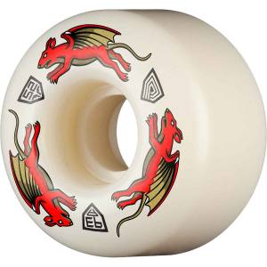 52mm x 34mm 93a Powell Peralta Dragon Formula Nano Rats Skateboard AV4 Wheels - Natural