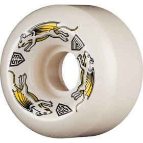 53mm x 33mm 88a Powell Peralta Dragon Formula Nano Rats Wheels - White