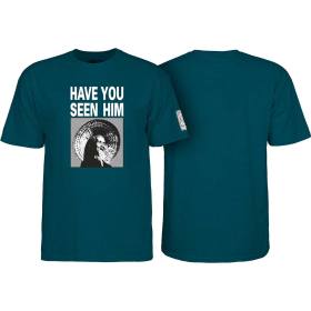Powell Peralta Have You Seen Him T-Shirt - Midnight Teal