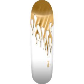 9.33x33.25 Powell Peralta Hot Rod Flames Re-Issue Deck - White/Gold Foil - PRE-ORDER