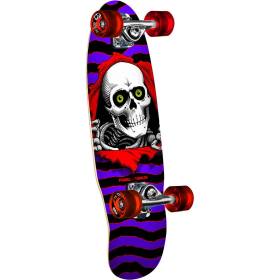 Powell Peralta Micro Mini Ripper Complete Skateboard - Purple/Red 7.5x24