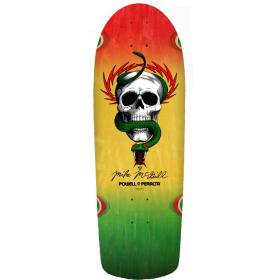 10x30.125 Powell Peralta Mike McGill OG Skull & Snake Re-Issue Deck - Rasta Fade PRE-ORDER