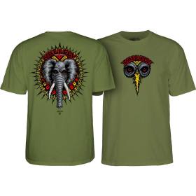 Powell Peralta Mike Vallely Elephant T-Shirt - Military Green