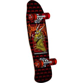 Powell Peralta Mini Cab Street Dragon Complete Skateboard - Black/Red 8x29.5