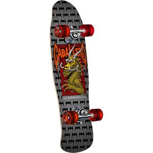 Powell Peralta Mini Cab Street Dragon Complete Skateboard - Silver 8x29.5